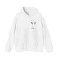 Faith Cross Hoodie — Minimal 'GOD I' Christian Pullover