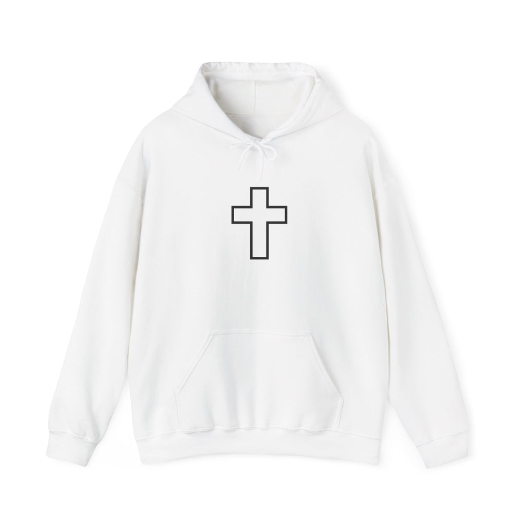 Faith Over Fear Hoodie — Minimal Cross Christian Pullover