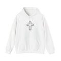 Faith Over Fear Hoodie — Minimal Cross Christian Pullover