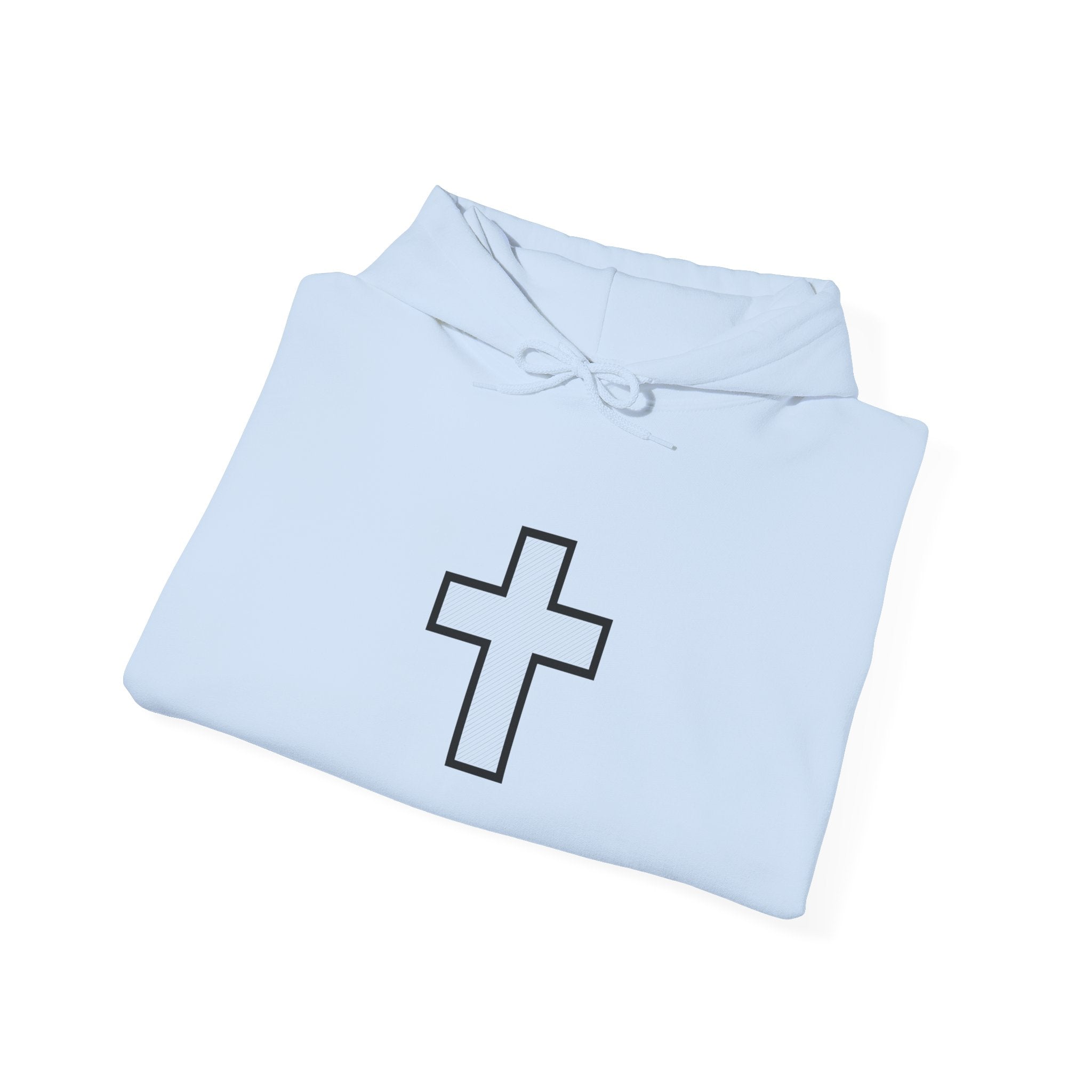 Faith Over Fear Hoodie — Minimal Cross Christian Pullover