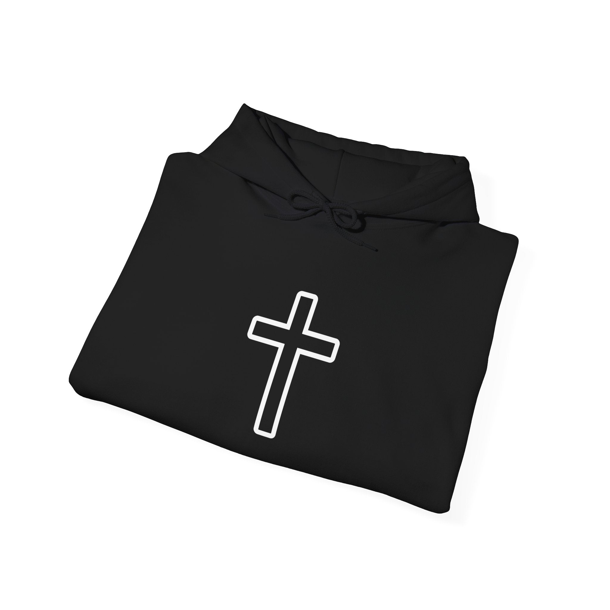 Faith Over Fear Hoodie — Minimal Cross Christian Pullover
