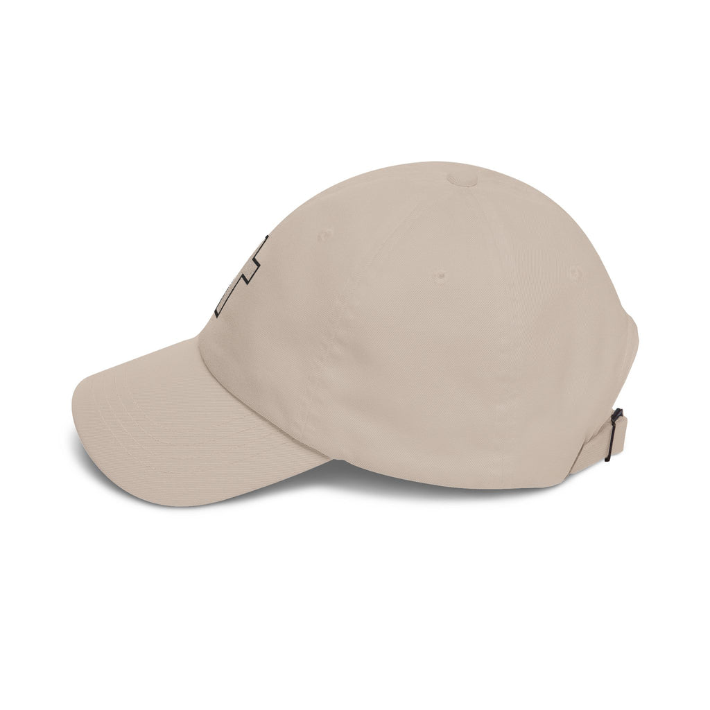 Cross Embroidered Dad Cap – Minimalist Christian Baseball Hat