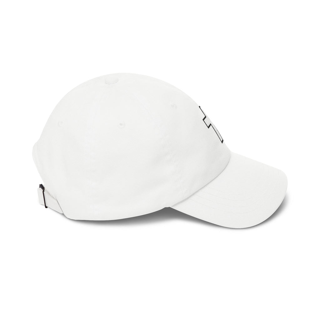 Cross Embroidered Dad Cap – Minimalist Christian Baseball Hat