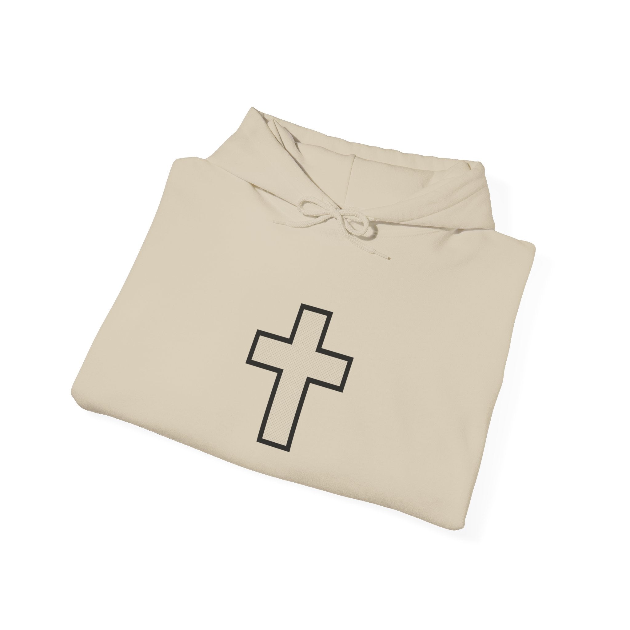 Faith Over Fear Hoodie — Minimal Cross Christian Pullover